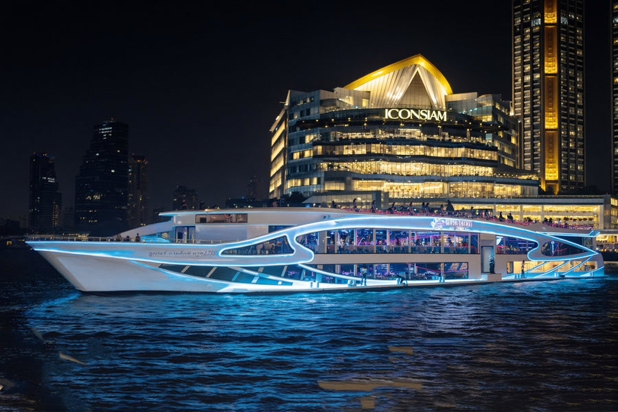 Bangkok: Super Galaxy Chao Phraya Dinner Cruise